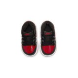Air Jordan Infants 1 Retro High OG TD Shoes 'Bred Patent'