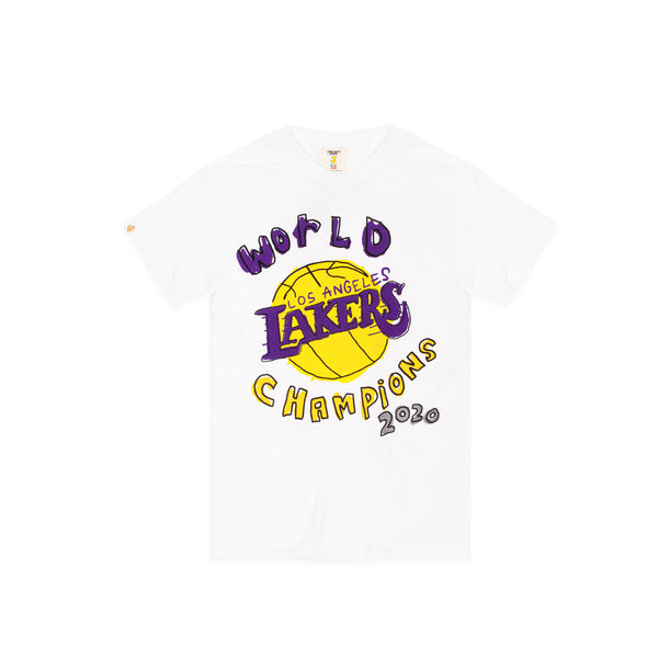 After School Special Mens Lakers World Champs 2020 T-Shirt 'White'