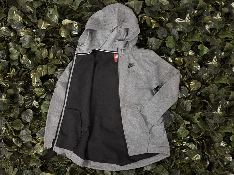 Nike Women's Sportswear Tech Fleece Cape Hoodie (Carbon Heather) [811710-063]