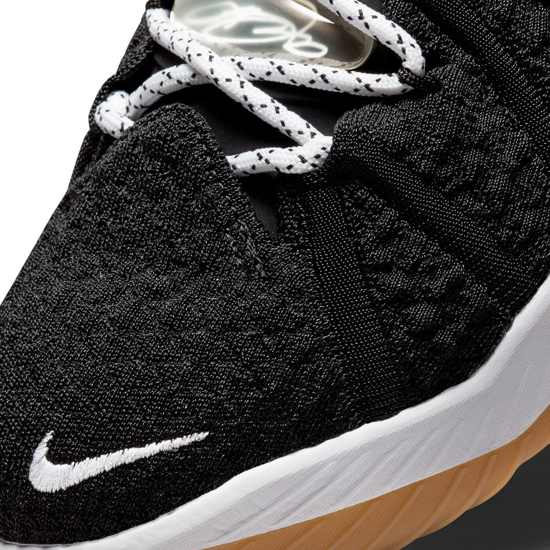 Nike Mens Lebron 18 Shoes 'Black/White'