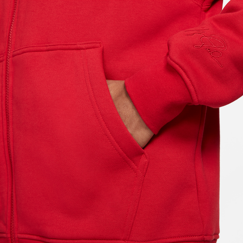 Air Jordan Mens Fleece Full-Zip Hoodie Gym Red – Renarts