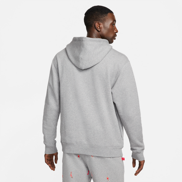 Air Jordan Mens Graphic Fleece Hoodie 'Carbon Heather'