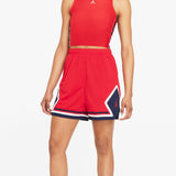 Air Jordan Womens Essential Diamond Shorts 'University Red Midnight Navy'