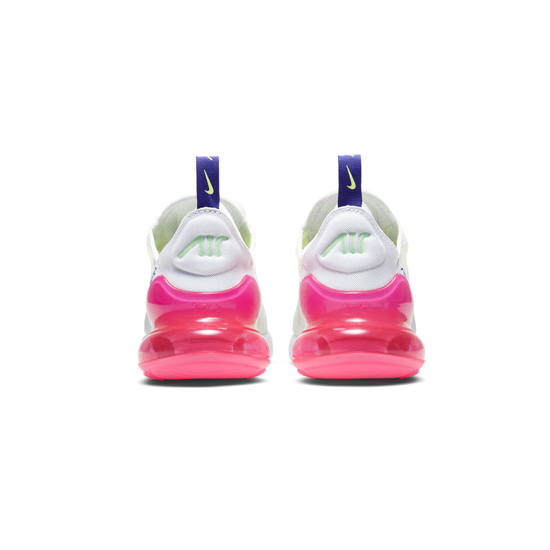Nike Womens Air Max 270 Shoes 'White/Volt Pink'