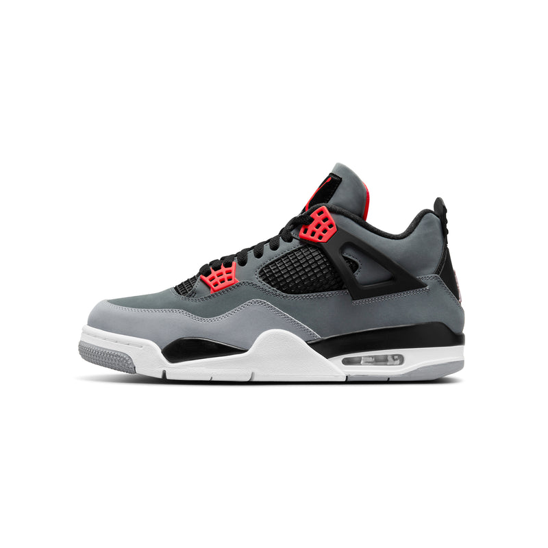 Air Jordan Mens 4 Retro Shoes 'Dark Grey/Infrared'