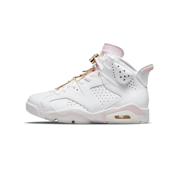 Air Jordan 6 Womens Retro Shoes White/Metallic