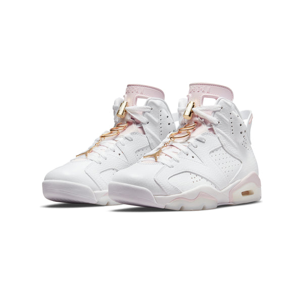 Air Jordan 6 Womens Retro Shoes White/Metallic