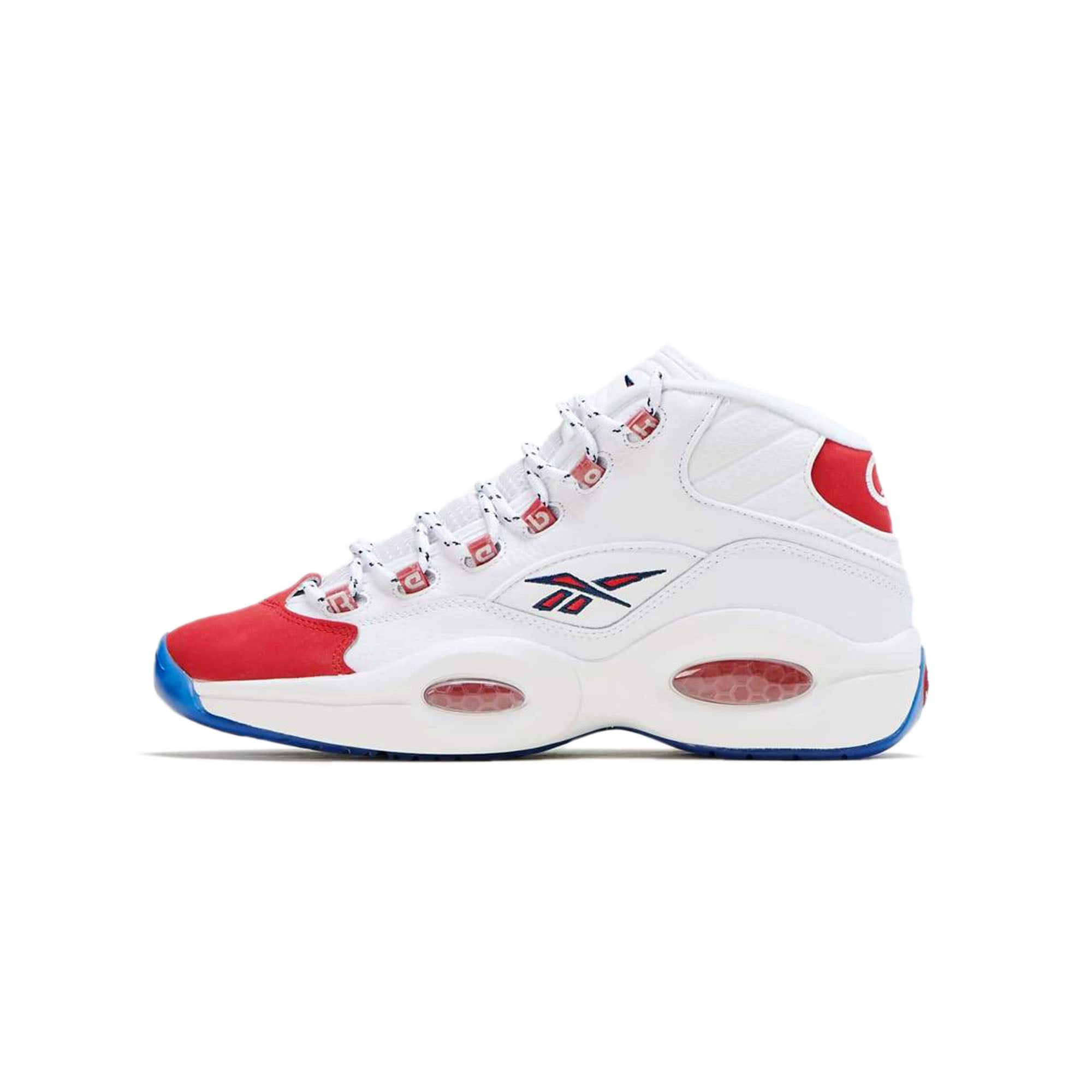 Reebok Mens Question Mid 'Red Toe' Shoes
