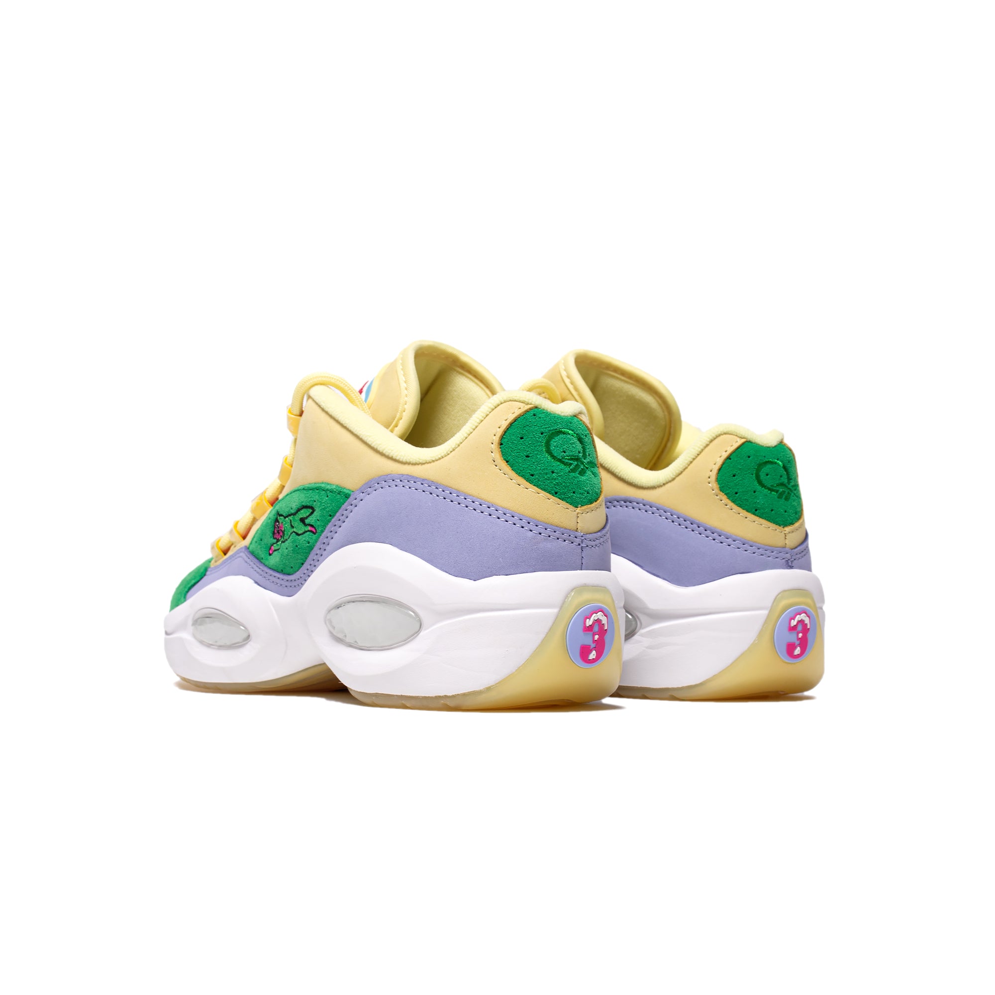 Reebok x BBC Ice Cream Question Low 'Yellow Lilac Glow' Shoes