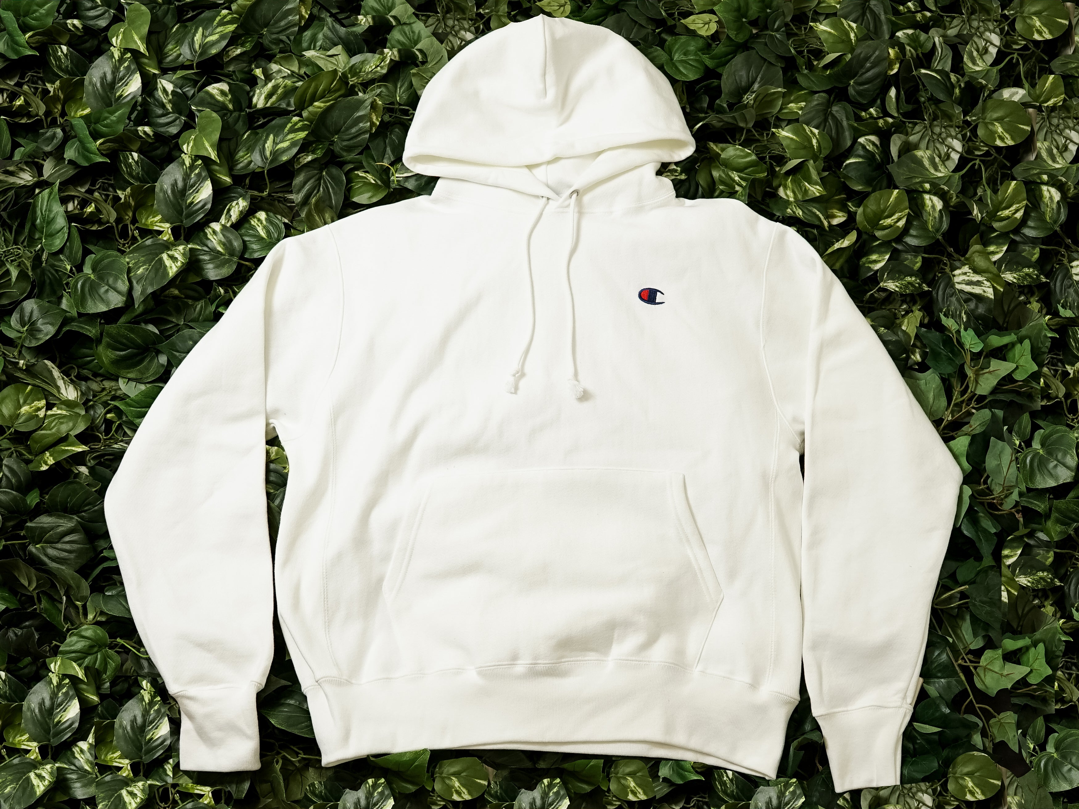 Champion Reverse Weave Fleece Pullover Hoodie GF68 WHC S