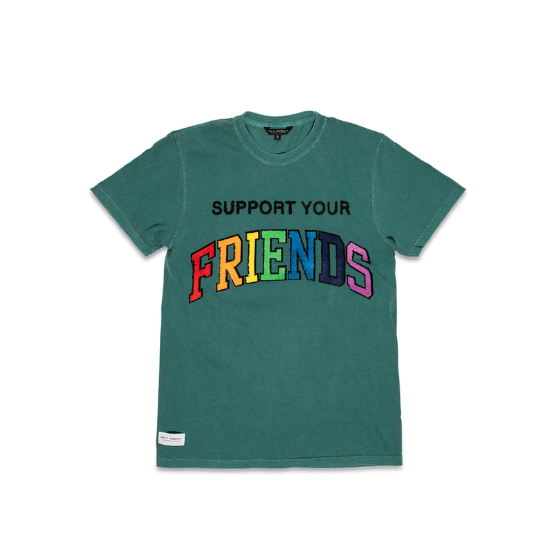 Kids Of Immigrants Support Your Friends T-Shirt 'Teal Multi'