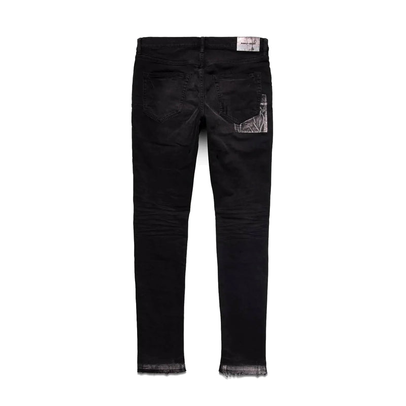 Purple Brand Men's P001 Distressed Oil Spill Jeans