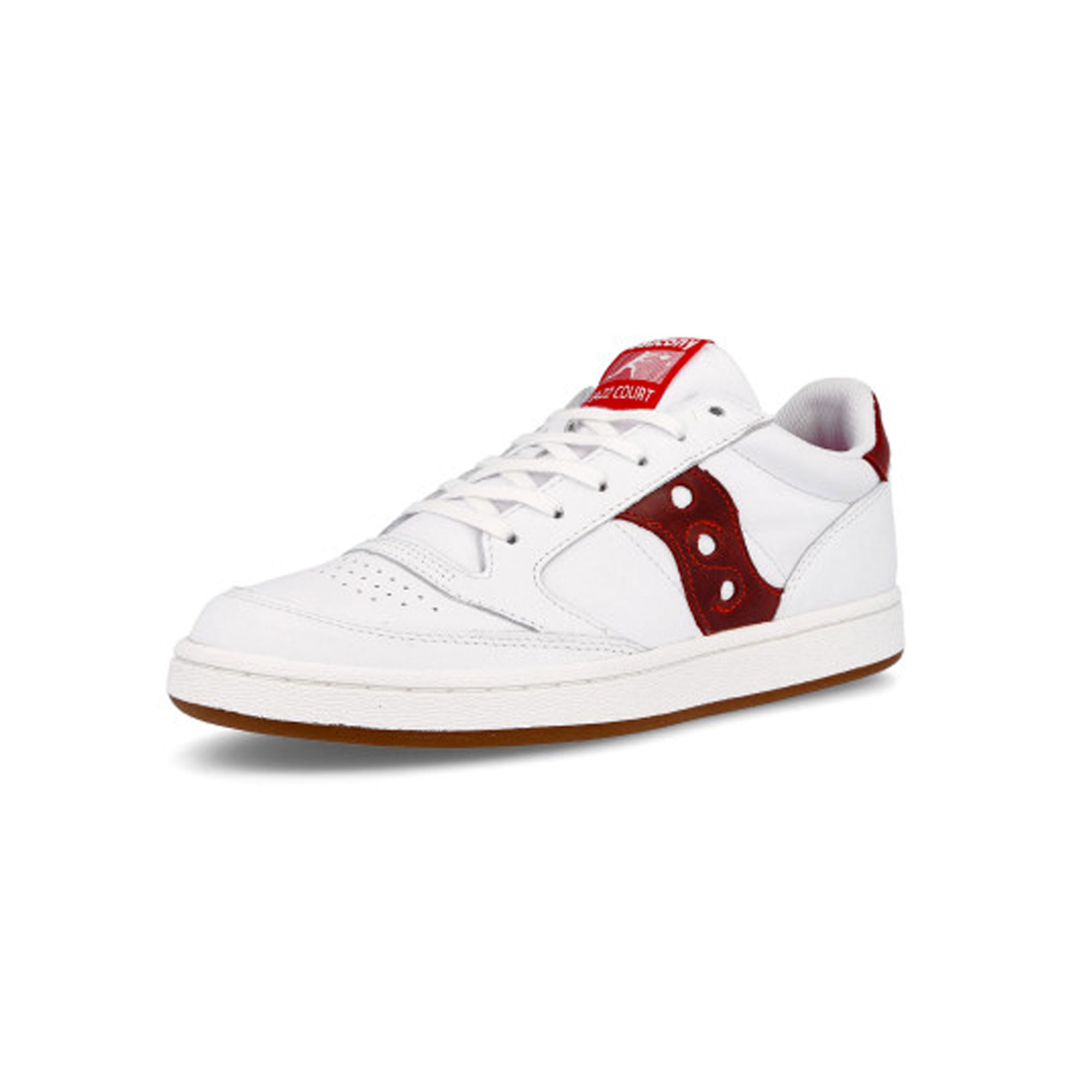 Saucony Mens Jazz Court Shoes 'White/Red'