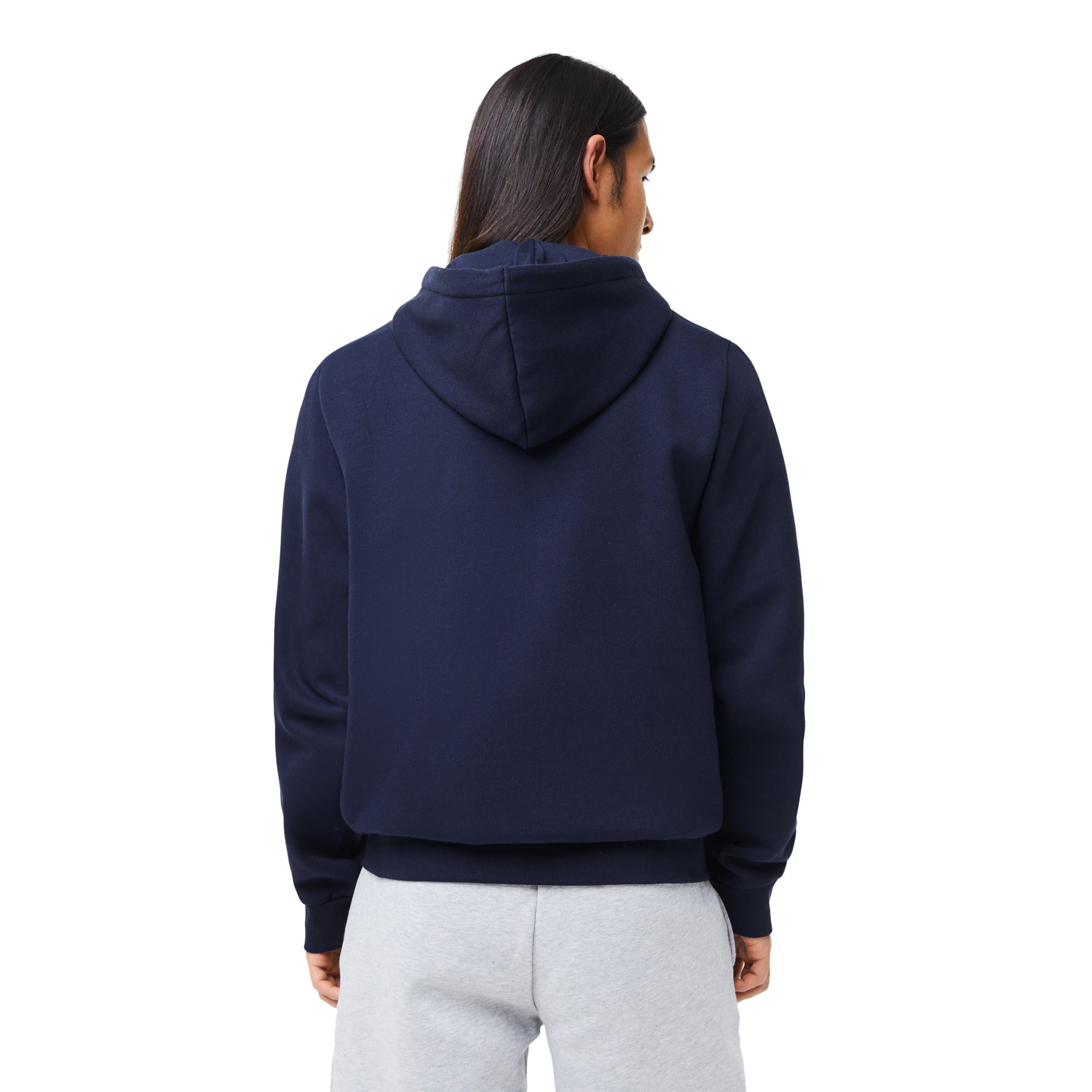Lacoste Mens Kangaroo Pocket Fleece Zipped Sweatshirt