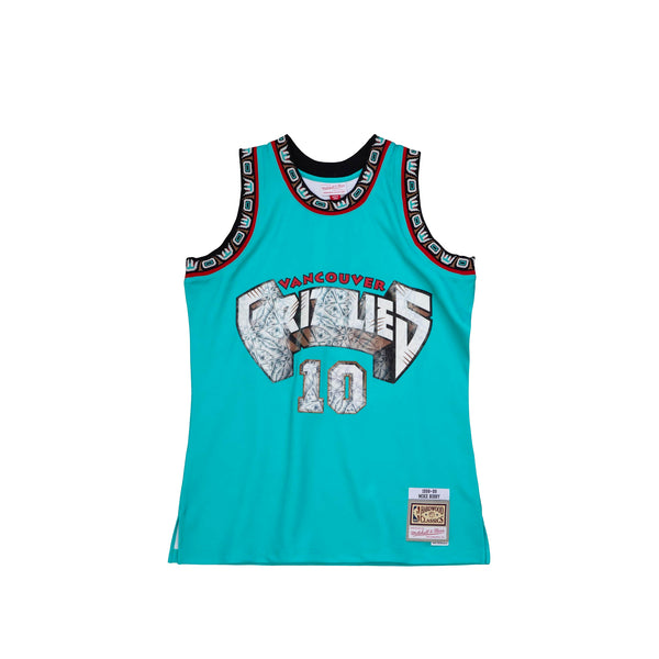 Mitchell & Ness Mens Mike Bibbly 75th Anniversary Vancouver Grizzlies Swingman Jersey