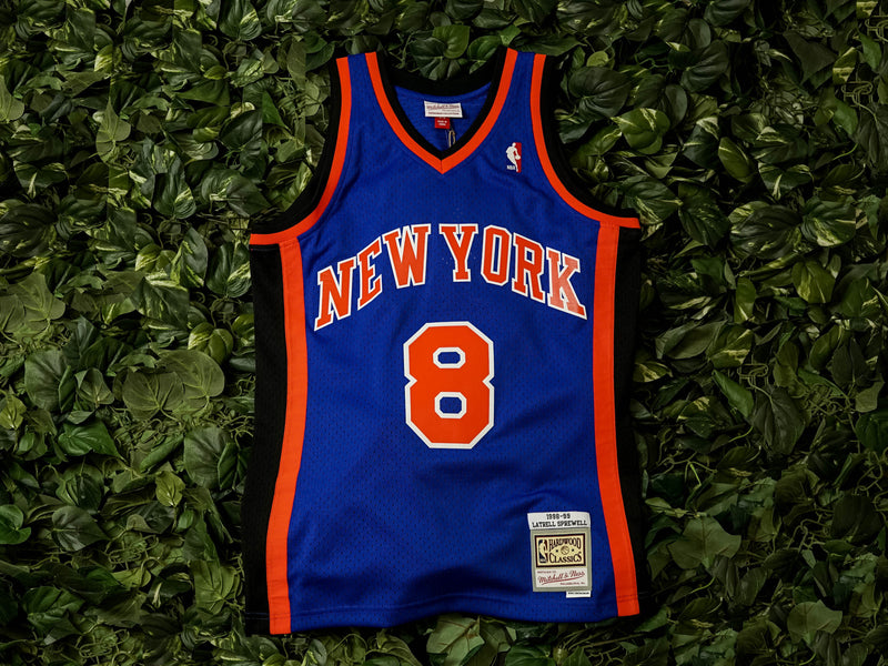 Mitchell & Ness Mens NBA New York Knicks '98 'Latrell Sprewell' Swingman Jersey