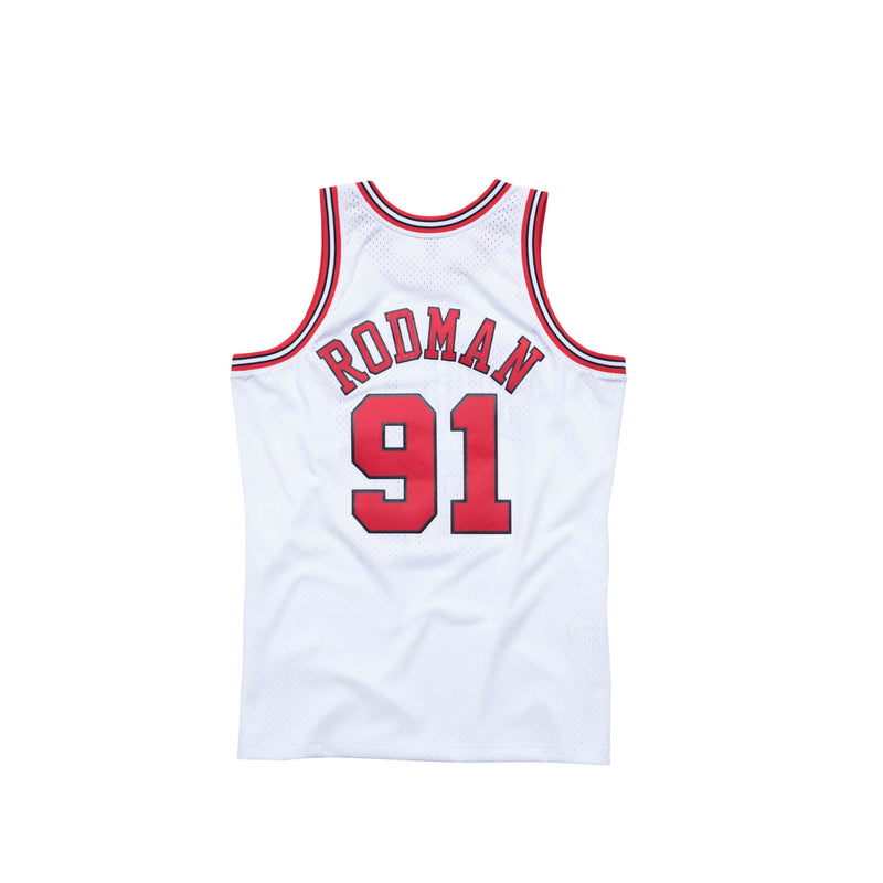 Mitchell & Ness Mens Dennis Rodman Chicago Bulls Swingman Jersey 'White'
