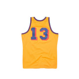 Mitchell & Ness Mens Wilt Chamberlain San Francisco Warriors Swingman Jersey 'Light Gold'