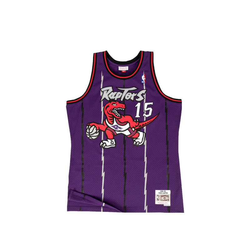 Mitchell & Ness NBA Swingman Toronto Raptors 98 Road Vince Carter Men's  Jersey Purple SMJYGS18214-TRAPURP98VCA