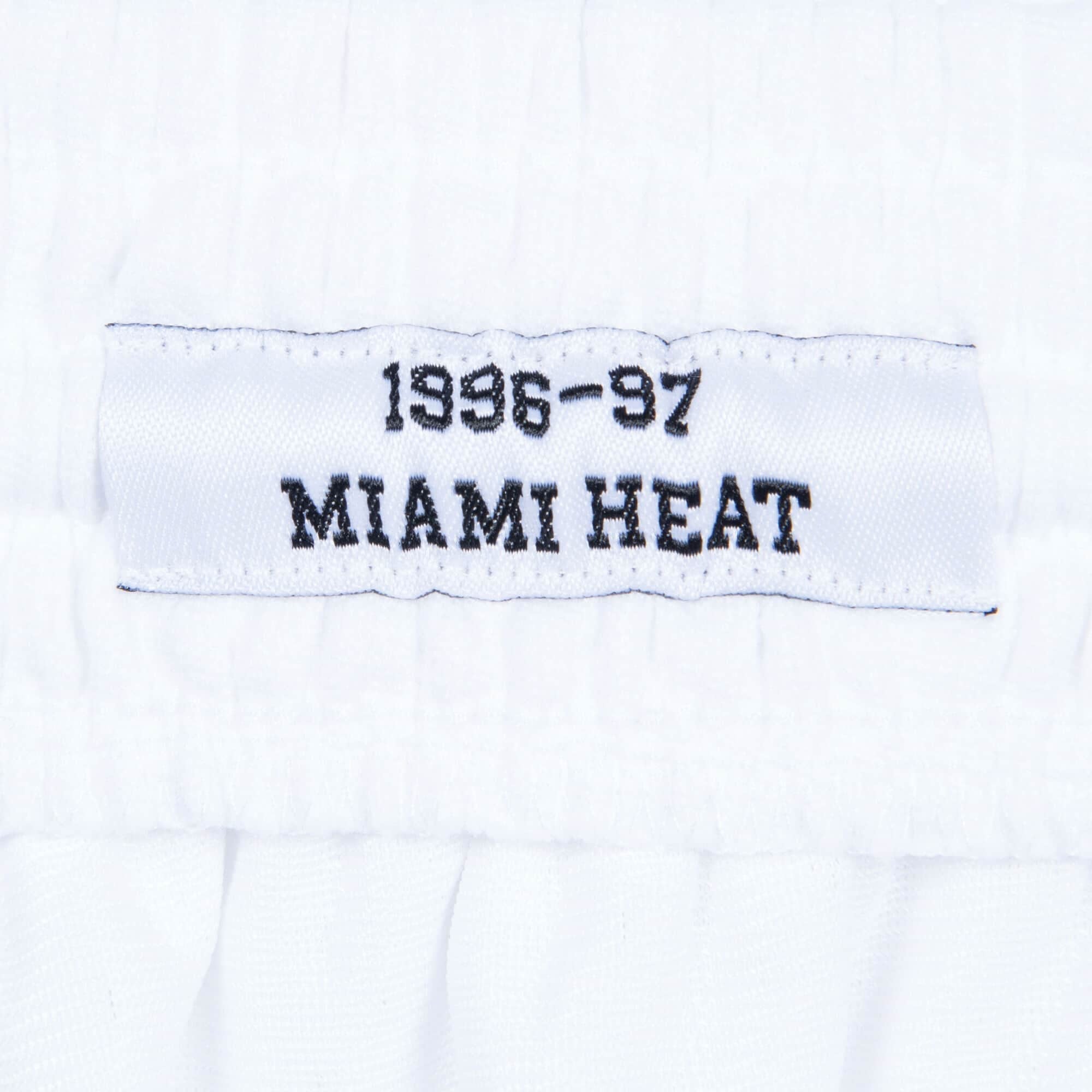 Mitchell & Ness Mens Miami Heat Swingman Shorts 'White'