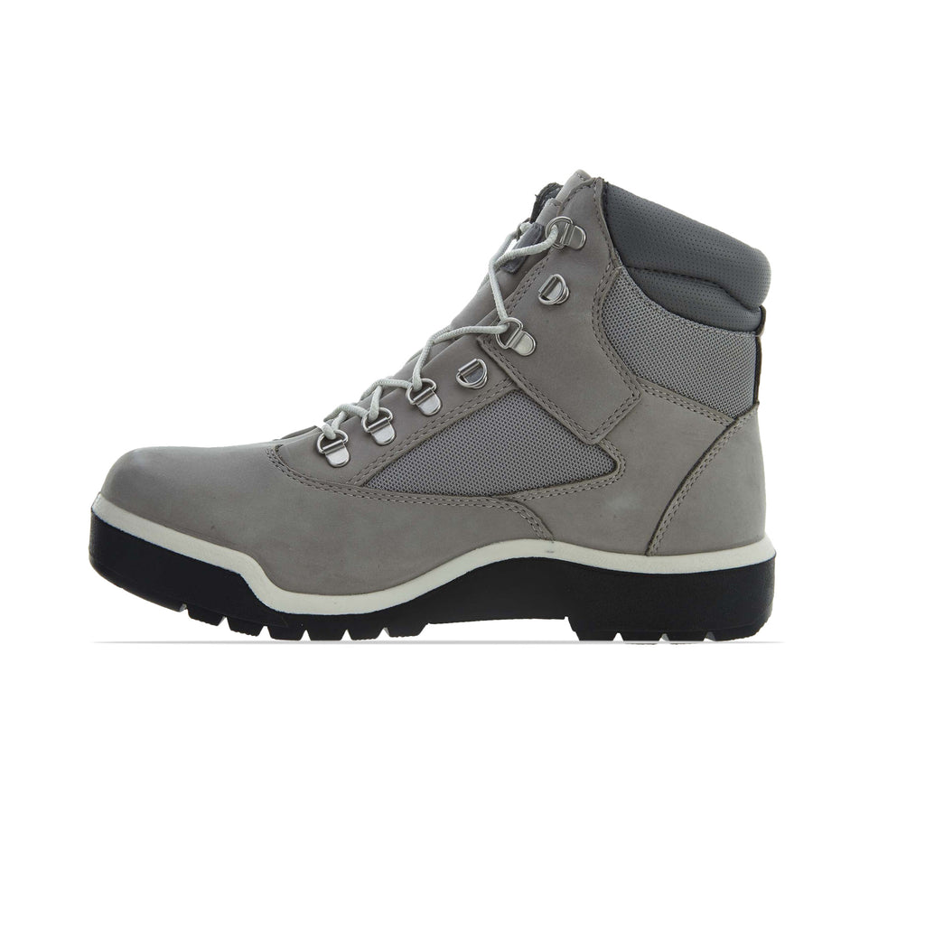gray timberland field boots