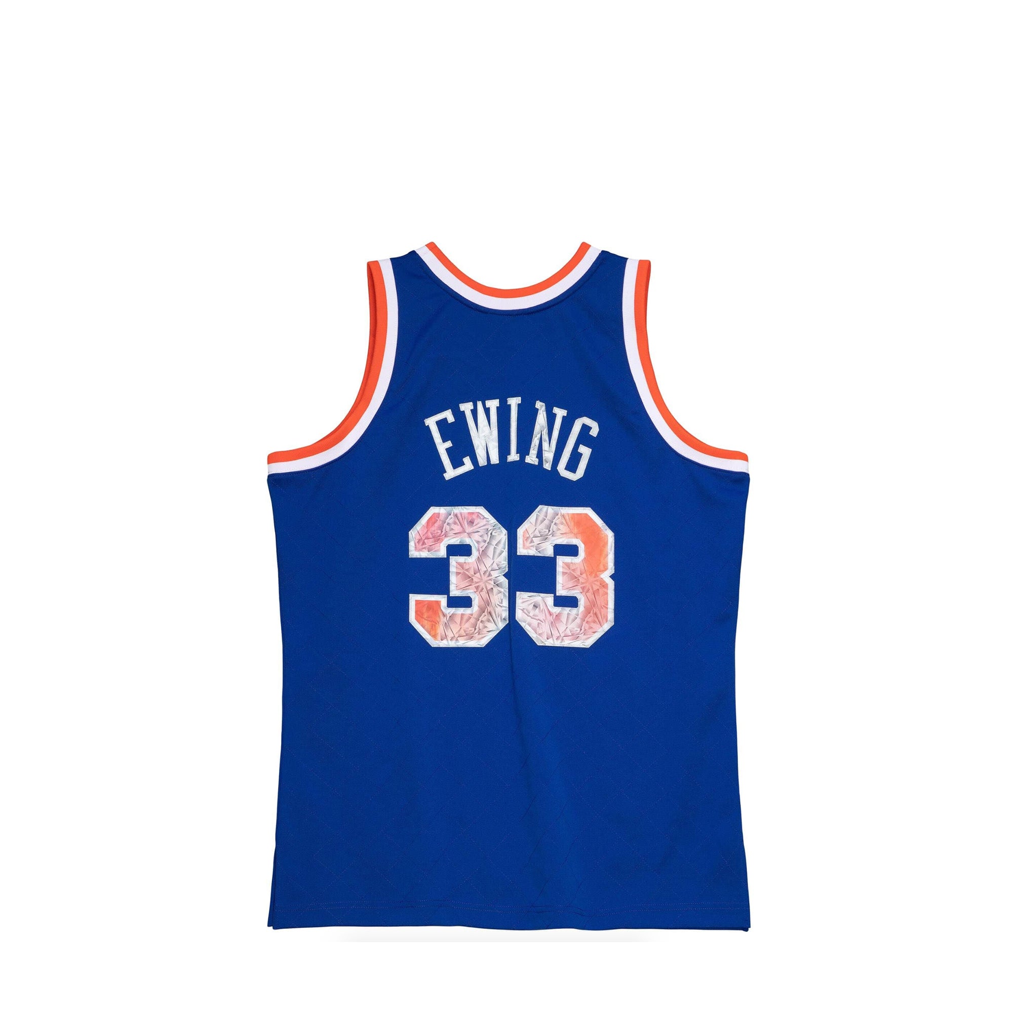 Mitchell & Ness Mens Patrick Ewing 75th Anniversary New York Knicks Swingman Jersey