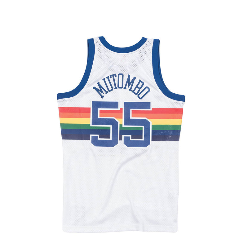 Mitchell & Ness Mens NBA Denver Nuggets '91 'Dikembe Mutombo' Swingman Jersey